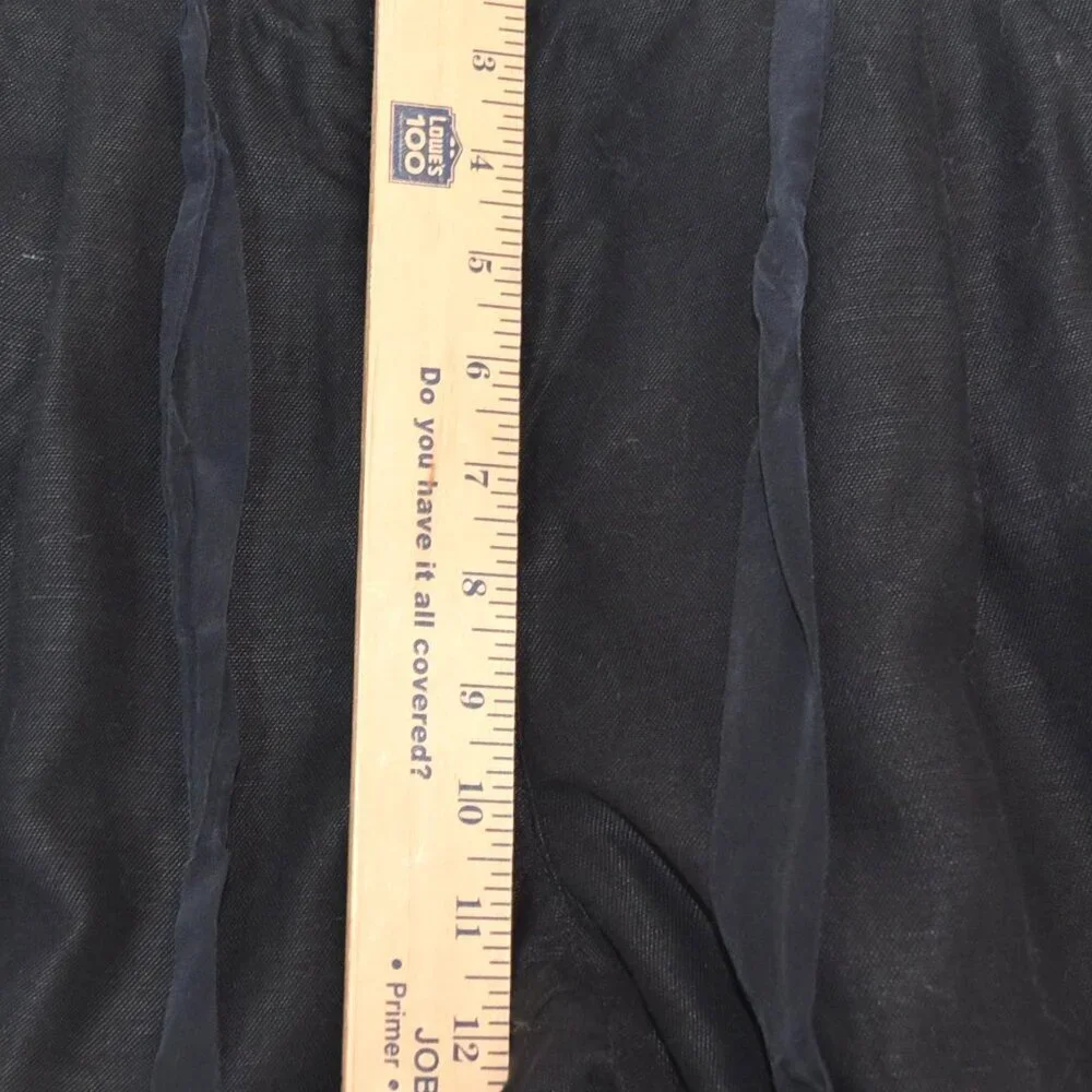 Aritzia Wilfred Allant Linen Blend Pants Black Sz 10